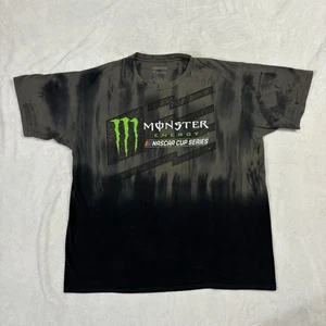 Monster Energy T Shirt Nascar Cup Series Uomo XL/Large Vintage Tie Dye Y2K - Foto 1 di 8