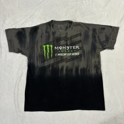 Monster Energy T Shirt Nascar Cup Series Mens XL/Large Vintage Tie Dye Y2K - Image 1 of 4