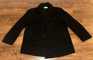 Cappotto giacca Calvin Klein uomo XXL nero lana pavone - Foto 1 di 6