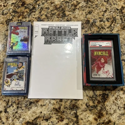 INCREDIBLE UNIVERSE BATTLE BEAST #1 BLANK & PSA 10 Atom Eve & NYCC Keepsake  - Image 1 of 4