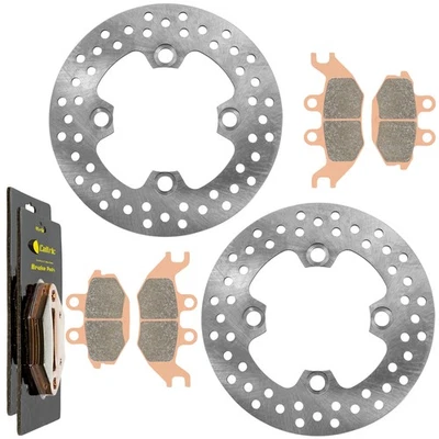 Disco de freno trasero y pastillas para Kawasaki Mule Pro-FXT KAF820 KAT820 2015-2026 Foto 1 de 4