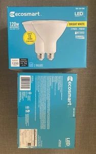 Ecosmart Bright White LED Bulbs PAR38 120W Replacement – 2 Pack – Dimmable - Picture 1 of 2