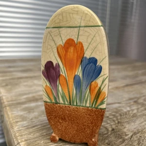 c1930's Clarice Cliff ORANGE Crocus Bizarre Bonjour Sugar Shaker Sifter - Bild 1 von 17