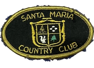 Vintage Santa Maria Country Club Embroidered Golf Patch California - Picture 1 of 5