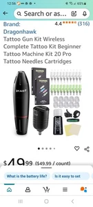 New sealed Mast Tattoo Machine Dragonhawk Cartridges Starter Set - Picture 1 of 15
