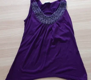 AGENDA PURPLE TANK TOP sz M MEDIUM / FREE SHIPPING - Picture 1 of 1