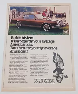1979 Buick Riviera General Motors GM Advertising Print Ad - Picture 1 of 2