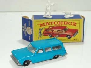 lesney matchbox 42 STUDEBAKER KOMBI MIT ZUBEHÖR - seltenes dunkles Dach - Bild 1 von 7