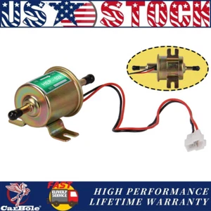 Universal Electric Fuel Pump Gas Diesel Inline Low Pressure Petrol Pumps HEP-02A - Foto 1 di 12