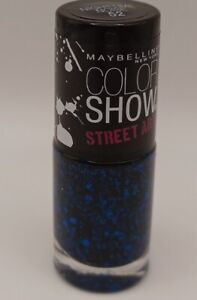 Maybelline Color Show Nail Polish Street Art * 52 NIGHTTIME NOISE *  Blue Black