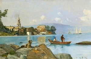 Lienzo de arte de pared Francois Bocion Yvoire 1884 - Imagen 1 de 1