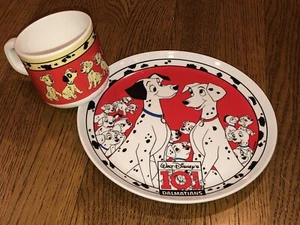 Vintage Disney 101 Dalmatians Plate & Cup Zak Designs 1990s - Picture 1 of 21