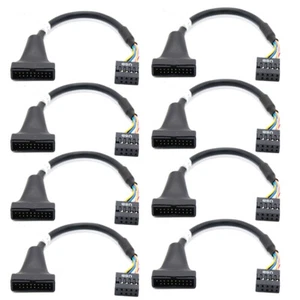 USB 3.0 20 Pin Stecker auf Buchse USB 2.0 9 Pin Mainboard Adapter Schalter Kabel 8x - Bild 1 von 10