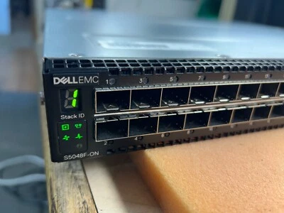 Dell S5048F-ON 48P 25GbE SFP28 6P 100GbE QSFP28  OS9 Rear to Front Airflow - Image 1 of 4