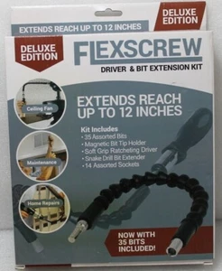 Professional 52pc Flexscrew Screwdriver And Bit Extension Kit Flexible Extension - Bild 1 von 3