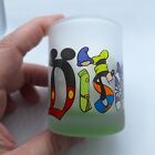 Disneyland Frosted Shot Glass - Mickey Goofy Daisy Donald Minnie Pluto And More