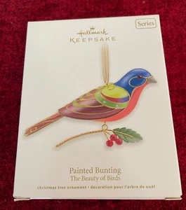 Hallmark Keepsake The Beauty of Birds 2012 Painted Bunting Ornament #8 in Series - Picture 1 of 6