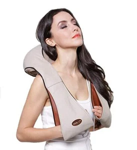 NECK SHOULDER Back Shiatsu Massage Balls With Heat for Travel Portable Office - Picture 1 of 6
