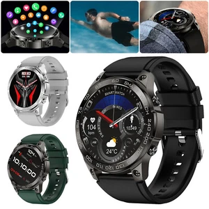 IP68 Waterproof Military Smart Watch Rugged Tactical Fitness Tracker Wristwatch - Picture 1 of 26