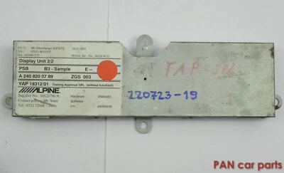 Maybach 62S Display Unit 2/2 centralina per monitor schienale Alpine A240820078 - Immagine 1 di 4