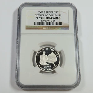 2009 S NGC PF69 UCAM PROOF - SILVER District of Columbia Quarter Coin #53829A - Picture 1 of 3
