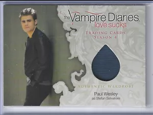 Vampire Diaries Season 4 Wardrobe Card M02 Paul Wesley as Stefan Salvatore JSC - Picture 1 of 2