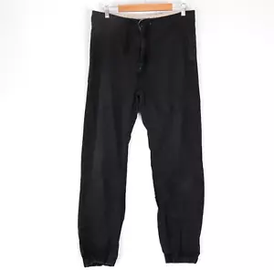 Carhartt WIP Mens Marshall Jogger Pants Size M Black Faded Self Check 34in Chino - Picture 1 of 14