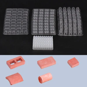 1/12 Casa de muñecas Ladrillos en Miniatura Molde de Silicona Forma Hágalo usted mismo Resina Artesanales Suministro - Imagen 1 de 16