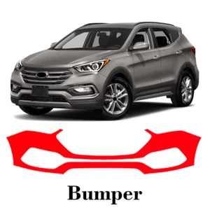 bumper PreCut PPF Paint Protection Film For Hyundai Santa Fe Sport 2017-2018 - Picture 1 of 7