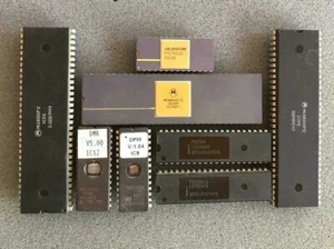 Rare Intel Motorola COLLECTIBLE VINTAGE CPU Chips mc68000l12 p8255a mx574ajd - Bild 1 von 6