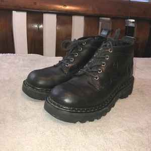 CAT Caterpillar 79273 Hombres Cuero Negro Máquinas para Caminar Botines Talla 8 M  - Imagen 1 de 10