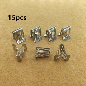 15pcs Blech Klemme Halterklammern Steckklammer für VW Audi Skoda Seat BMW BENZ - Picture 1 of 4