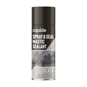 Spray & Seal Black Mastic Sealant For Guttering Roof Window Pipes Soil Pack Of 2 - Picture 1 of 6