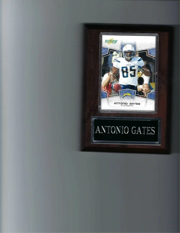 ANTONIO GATES PLAQUE SAN DIEGO CHARGERS FOOTBALL NFL   C Cover