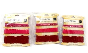 K & Company Menge 3 Valentine Sweet Talk selbstklebendes Papierband 18 Yards insgesamt - Bild 1 von 3