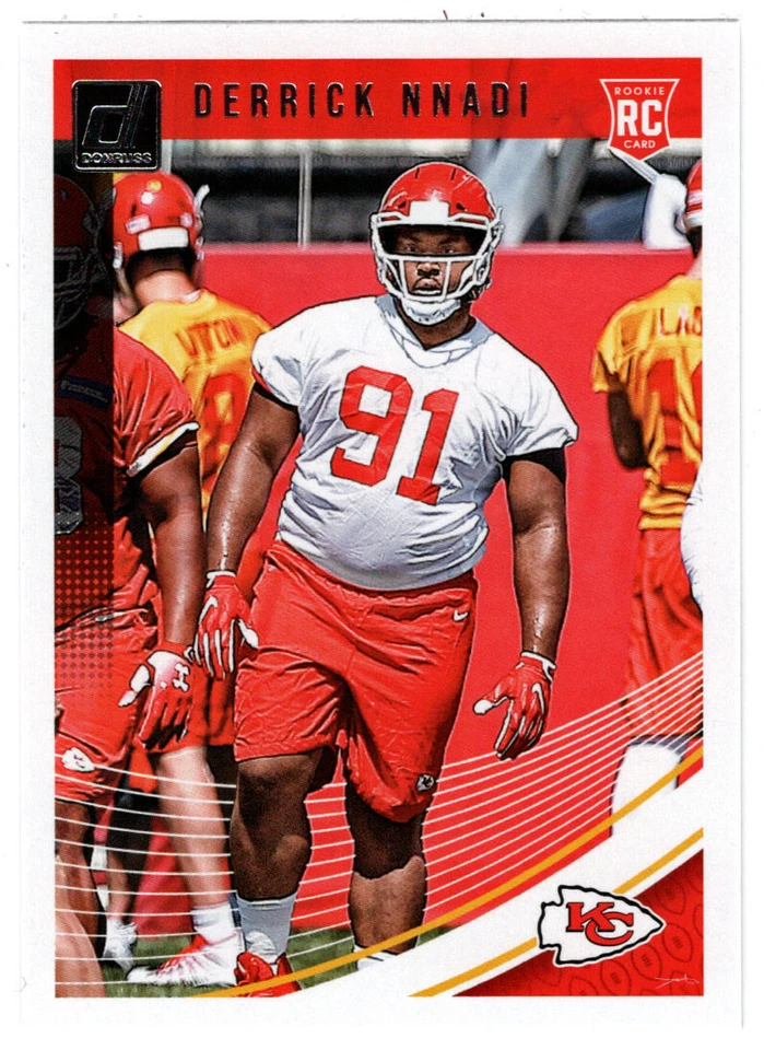 Derrick Nnadi RC - Kansas City Chiefs (NFL) 2018 Donruss Football # 392 MT - Image 1 of 1