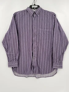 Daniel Cremieux Shirt Mens Size Large Purple/Lavender Button Striped Long Sleeve - Picture 1 of 5