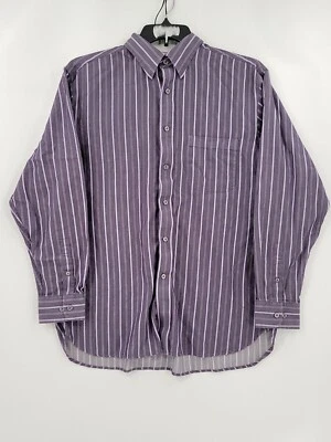 Daniel Cremieux Shirt Mens Size Large Purple/Lavender Button Striped Long Sleeve - Image 1 of 4