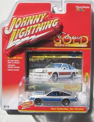 JOHNNY LIGHTNING 2016 CLASSIC GOLD 1980 CHEVY MONZA SPYDER #11 B LIMITED EDITION - Image 1 of 3