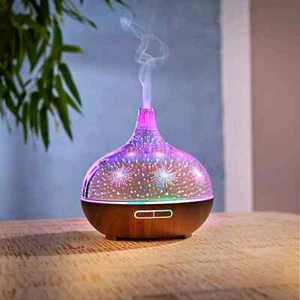Aroma Diffuser Emotion LED Raumlicht Holz-Optik Farbwechsel - Bild 1 von 10