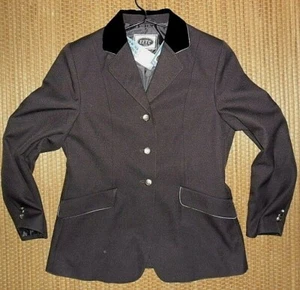 Damen Turnierjacket ELT grau silber Samt schwarz 80 40 42 84 176 NEU %%% UVP70€ - Picture 1 of 3