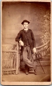 Foto Carte de Vistie CDV Man Ottawa, Illinois por Wilson - Imagen 1 de 2