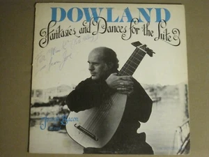 DOWLAND FANTASIES AND DANCES FOR THE LUTE LP 1750 ARCH JOSEPH BACON SIGNED! VG+ - Picture 1 of 6