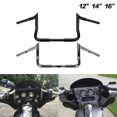 12" 14" 16" Rise Meathook Ape Hanger Handlebar For Harley Electra Street Glide - Image 1 of 4