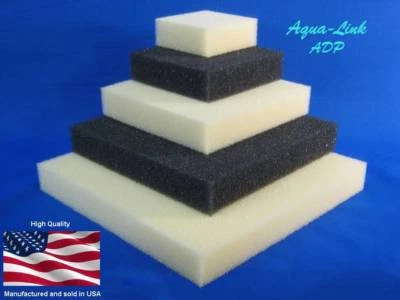 Filter Foam Pad / Block sponge ¾” - 1½” thick AQUARIUM SAFE (No Chem Treatments) - Image 1 of 4