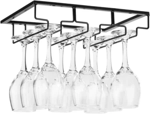 Wine Glass Rack - under Cabinet Stemware Wine Glass Holder Glasses Storage Hange - Picture 1 of 7