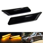 2x Black Side Indicator LED Marker Light For Carrera 911 997 Boxster Cayman 987
