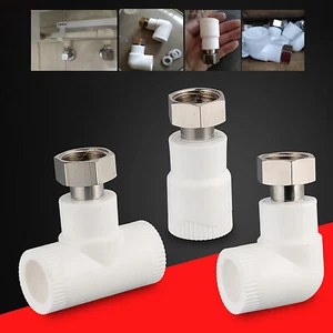 PP-R 1/2" Verbinder Gerade Winkel T-Stück Fittings PPR Für Warmwasserbereiter - Picture 1 of 11