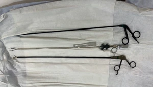 3er Set R. Wolf 5mm x 43cm Bipolar Laparoskop Kleppinger Scherenstanze OBGYN - Bild 1 von 9