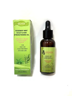 EELHOE Rosemary Mint Scalp & Hair Strengthening Oil. NEW 2fl oz (59ml) - Image 1 of 3